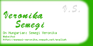 veronika semegi business card